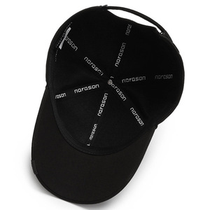 Men's Baseball Cap Black Sun Protection Breathable Cotton Yarn <b>Hat</b> For Outdoor Activities - Product Image 5