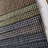 50% laine 500 g/m melton pied-de-poule en stock approvisionnement d'usine manteaux, chapeaux et gants pour hommes et femmes tissu