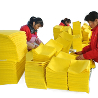Superabsorbierendes Vliesstoff-Reinigungstuch aus Viskose/Polyester, Gelbes Allzweck-Reinigungstuch, Gelbe Reinigungstücher