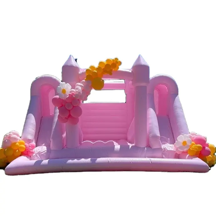 Giant Big Bounce Houses For Sale Large Pink Bounce House With Ball Pit And Slide Soft Play For Party