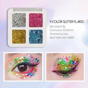 Mặt nạ lấp lánh 4 màu, Gel phấn lấp lánh, trang điểm mắt dự tiệc, trang sức sáng, phù hợp với mọi màu da - Product Image 2