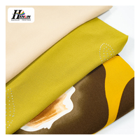 Tissu imprimé tissé super doux Keqiao 110 g/m², léger, antistatique, 95 % polyester, 5 % élasthanne, crêpe pour robe de fille