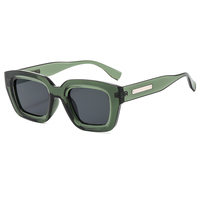 Lunettes de soleil vintage tendance pour femmes et hommes, lunettes de soleil carrées rétro avec protection UV, verres miroir, monture blanche, dorée, rose