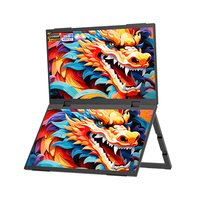 1080P IPS LCD Triple moniteur Portable USB-C ordinateurs portables empilés pliable double moniteur écran extenseur jeu infrarouge