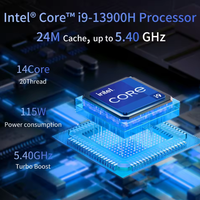 Ordinateur portable de jeu PC 16 pouces Intel 13e génération I9-13900H 2,6 GHz RTX 4060 8 Go de RAM 16-32 Go de ROM 256-512 Go-1 To SSD Windows 11 Pro 144 Hz US/UK