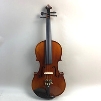 Prix de gros 4/4 Violon d'étudiant fait main en épicéa massif et érable flammé, son doux, bonne finition, professionnel
