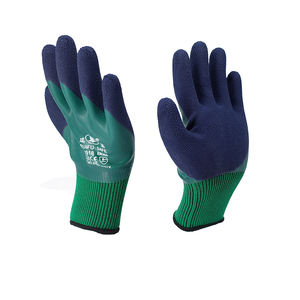 13G Nylon Latex Paume Noir Finition Crinkle Sécurité Gants De Travail Latex Caoutchouc Sécurité Main De Protection Enduit Gants Guantes - Product Image 4