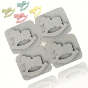 Moule en silicone en forme de cheval en plâtre pour loisirs créatifs, fabrication artisanale, outil de cuisson, bougie, savon, résine, OEM/ODM - Product Image 3