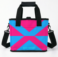 Sac isotherme pliable Bear Rainbow pour le travail, le camping, étanche et anti-fuite avec bandoulière