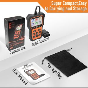 Lettore di codici OBD II Scanner 12V strumento di scansione diagnostica universale per auto ABS materiale energia elettrica - Product Image 6