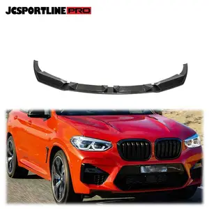Fits for BMW F97 X3 M F98 X4 M 2019-2021 Front Bumper Lip Spoiler Chin Real Carbon