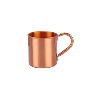 Venta al por mayor clásica superior <span class=keywords><strong>de</strong></span> una sola pared 450mL 100% taza <span class=keywords><strong>de</strong></span> cobre <span class=keywords><strong>mula</strong></span> <span class=keywords><strong>de</strong></span> Moscú con mango <span class=keywords><strong>de</strong></span> cobre sólido - Product Image 1
