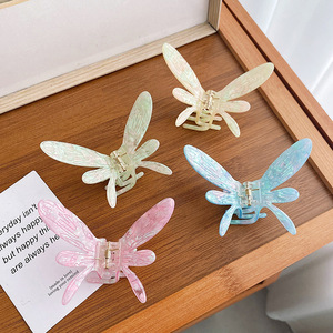 Acide acétique Moyen Papillon Pince À <span class=keywords><strong>Cheveux</strong></span> 9.5cm Acétate <span class=keywords><strong>Libellule</strong></span> Femme Pince À <span class=keywords><strong>Cheveux</strong></span> Haute Qualité Demi Attaché <span class=keywords><strong>Cheveux</strong></span> Grip Clip - Product Image 1