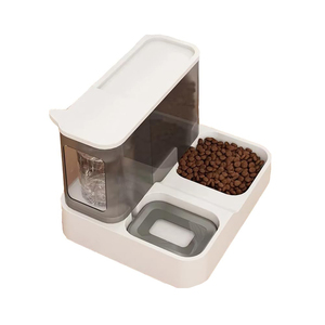 Comedero y Bebedero Automático 2 en 1 para Perros y Gatos, Resistente al Agua, para Uso en Exteriores, con Recipientes Desmontables de Plástico, Fácil de Limpiar, para Cachorros y Gatitos - Product Image 1