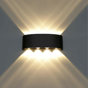 Luci <span class=keywords><strong>da</strong></span> parete a LED impermeabili per camera <span class=keywords><strong>da</strong></span> letto con cupola nera moderne lampade <span class=keywords><strong>da</strong></span> parete Ip65 all'aperto - Product Image 2