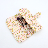 Organisateur de pinceaux de maquillage portable personnalisé avec initiales, sac de rangement pour pinceaux de maquillage, porte-pinceaux cosmétiques