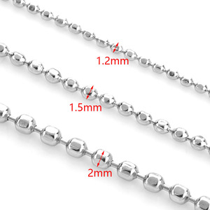 Chaîne à perles en acier inoxydable plaqué or 18 carats, perles facettées, pour bracelet, collier, chaîne à pompons DIY - Product Image 2