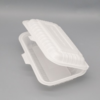 Contenants alimentaires biodégradables certifiés EN13432 sans BPA, en CPLA, 600 ml, micro-ondables, congelables, type clamshell, pour restaurants