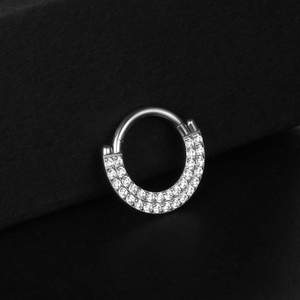 316L Acier Chirurgical Divers Nez Septum <span class=keywords><strong>Anneau</strong></span> De Mode Articulé Segment Hoop <span class=keywords><strong>Anneau</strong></span> Helix <span class=keywords><strong>Oreille</strong></span> <span class=keywords><strong>Piercing</strong></span> Boucles D'oreilles Bijoux Avec CZ - Product Image 3