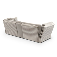 Canapé italien en cuir de luxe Modèle moderne de chambre modèle d'hôtel et de villa Canapé de luxe plat en cuir véritable