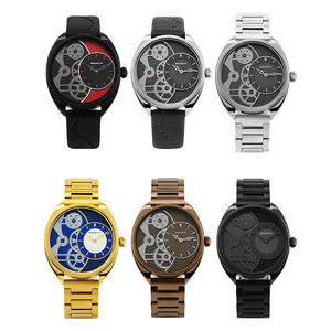 Orologio da Uomo di Lusso Personalizzato in Acciaio Inossidabile Ultra Sottile con Cinturino in Pelle <span class=keywords><strong>e</strong></span> Quadrante a Lancette - Product Image 5