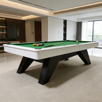 Mesa de Billar de Lujo Personalizada de 9 pies, Madera Maciza de Roble, Goma K66, Bolsillos de Cuero Genuino, Pizarra JiuJiang, Sistema de Retorno de Bolas, Alta Calidad