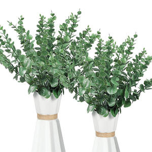 Planta Artificial de Alta Calidad, Tallo Único, Eucalipto Verde de Tacto Real, Decoración para Bodas, Hogar, Fiestas, Mesa, Hojas de Eucalipto - Product Image 4