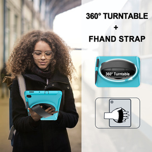 Coque de tablette pour <span class=keywords><strong>Samsung</strong></span> <span class=keywords><strong>Galaxy</strong></span> <span class=keywords><strong>Tab</strong></span> <span class=keywords><strong>S6</strong></span> Lite 10.4 <span class=keywords><strong>2022</strong></span>, bandoulière réglable, robuste, antichoc, enfants - Product Image 5