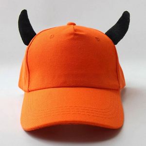 Cotton <strong>Horn</strong> Baseball <strong>Caps</strong> Hip Hop Snapback <strong>Horns</strong> <strong>Cap</strong> Men Punk Fashion Devil - Product Image 1