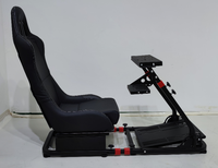 Support de roue de course avec siège, chaise de jeu, Cockpit de conduite pour toutes les plateformes Logitech G920 Thrustmaster Fanatec Wheels PS4 PC
