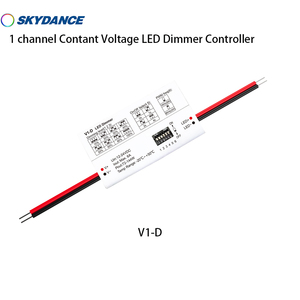Skydance V1-D 72W/<span class=keywords><strong>144W</strong></span>(12V/24V) 1 kênh <span class=keywords><strong>Mini</strong></span> Điện áp không đổi <span class=keywords><strong>LED</strong></span> dimmer điều khiển cho duy nhất <span class=keywords><strong>LED</strong></span> Strip - Product Image 2
