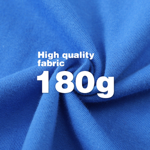 T-shirt unisexe à col rond en coton peigné 100% 180g, couleur unie, logo personnalisé, impression durable, manches courtes, décontracté, fitness - Product Image 3