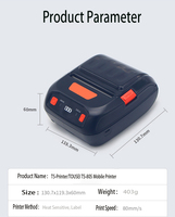Label Termal Genggam Portabel 4X6 3 Inci, Printer Mini Imrorass, Penerimaan Kode Batang Ponsel Nirkabel Portabel 80Mm