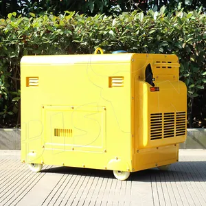 BISON(CHINA)-generador diésel de 5kW y 5kva, pequeño generador refrigerado por agua, 5kva, silencioso