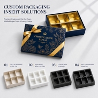 Boîte rigide avec couvercle et base, ruban, fabricant OEM ODM, boîte cadeau en papier rigide personnalisée, créative, de luxe, pour truffes au chocolat