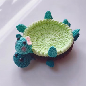 Sous-verre en laine fait main au crochet, style nordique, motif animal mignon, isolant thermique, par ToysKing pour la décoration de table à la maison - Product Image 4