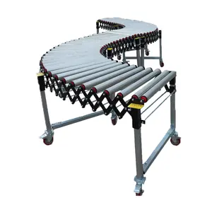 Flexible electrical roller conveyor/expandable roller conveyor/Telescopic electric roller conveyer