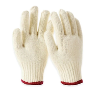 Gants de sécurité OMET 46, calibre 10, Vietnam, 50-60g/paire, durables, en coton/polyester recyclé, anti-coupure, antidérapants, anti-chaleur, avec manchette de sécurité