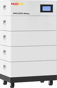Nuuko 153.6V Stackable High Voltage <b>Battery</b> 100A 15.36-40.96kWh CAN for Home Solar Energy Storage <b>Backup</b> Power System - Product Image 1