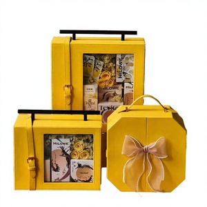 High-end Light Luxury <b>Square</b> Leather Belt with Semi-hollow Metal Hardware Handmade YuXun Brand Rigid <b>Gift</b> <b>Box</b> - Product Image 2