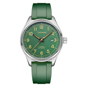 Montres mécaniques automatiques pour hommes, bracelet en cuir, verre saphir, série loisirs, montre-bracelet pour hommes - Product Image 1