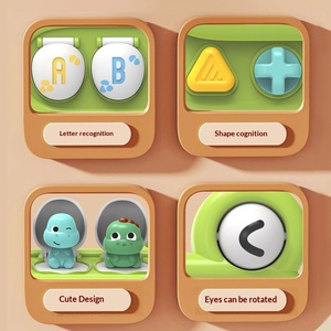 Boîte à mécanismes transfrontalière en plastique pour bébé, avec puzzle <span class=keywords><strong>dinosaure</strong></span> et jeu cache-cache, pour l'éveil éducatif et la reconnaissance des couleurs, à base de causalité - Product Image 3