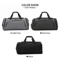 Sac de sport grand format [Usine ISO9001] en tissu Oxford imperméable avec compartiment à chaussures, séparation sec/humide, sac de voyage et sac bandoulière