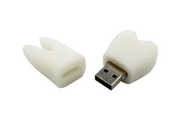 Kapasitas Penuh Disesuaikan Silikon Usb 2.0 Flash Drive PVC Berbentuk Otak Usb Stik Memori