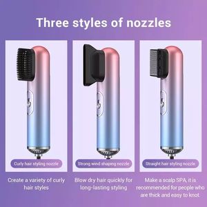 Household Leafless <strong>Hair</strong> <strong>Dryer</strong> Electronic 3 Heads <strong>Portable</strong> Negative Ions Curly and Straight <strong>Hair</strong> <strong>Dryers</strong> - Product Image 3