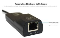 Adaptador USB 3.0 a RJ45 Gigabit Ethernet, Tarjeta de Red Externa con Cable de 1000 Mbps