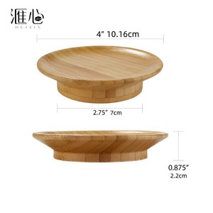 Couvre-verre à vin réutilisable en bambou HUIXIN, couvercle en bois pour verre à vin et planche à découper avec fonction de dessous de verre - Product Image 4