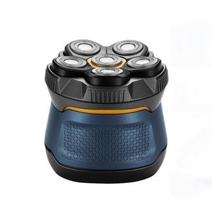 Rasoir électrique rotatif à six têtes rechargeable par USB, étanche IPX6, 5 lames, autonomie de 120 minutes, pour le visage, usage domestique masculin, garantie 1 an - Product Image 1