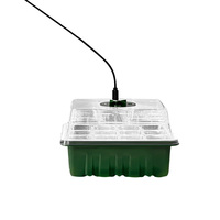 Kit de 3 lampes de culture LED en plastique pour semis, spectre rouge+bleu, alimentation USB, intensité réglable, CRI élevé 80, durée de vie 10 000 heures, IP20