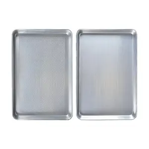 Plaque de cuisson en aluminium de qualité alimentaire personnalisée, plaque de cuisson perforée pour la cuisson à sec